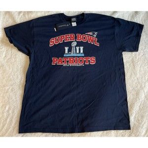 Fanatics NFL Pro Line Super Bowl LIl Champions Patriots TShirt Men’s Sz  XL NEW